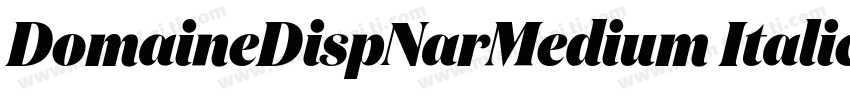 DomaineDispNarMedium Italic字体转换